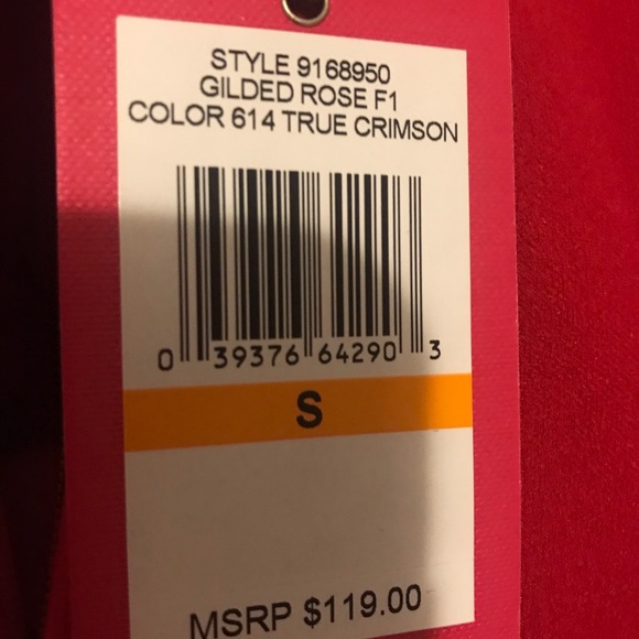 New! Beautiful Vince Camuto Off-Shoulder HOT Lipstick Red Dress! Size Small - Picture 6 of 6